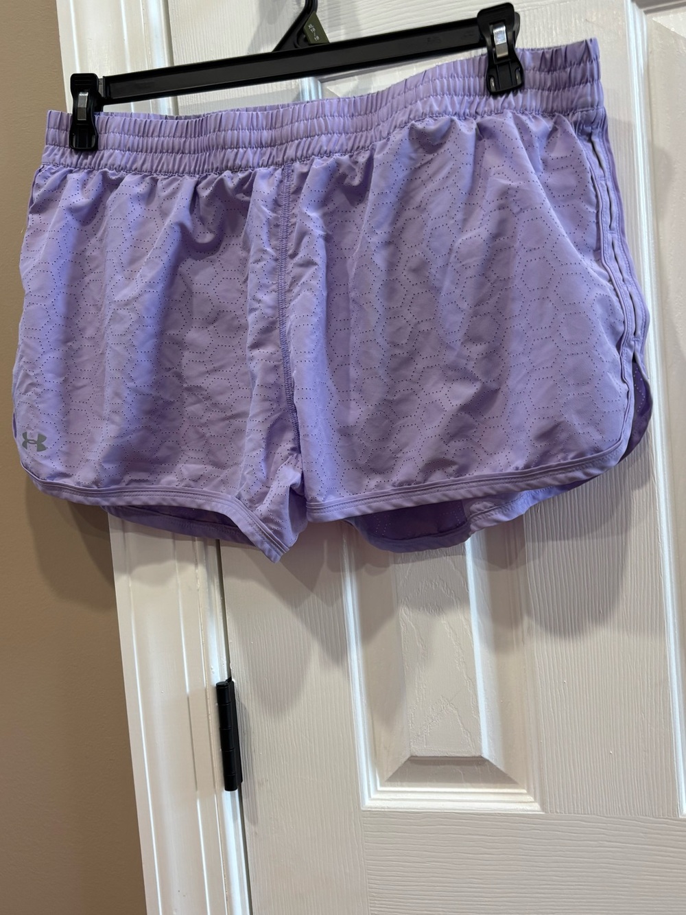 Under Armour Lavender Perforated Athletic Lounge Shorts